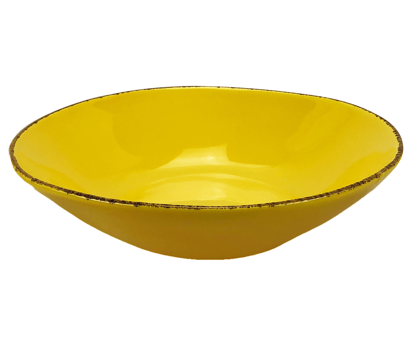ARCUCCI MATERIA SINGLE-COLOUR SALAD BOWL - Yellow